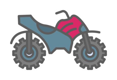 Dörtlü bisiklet simgesi, vektör çizimi kullan 