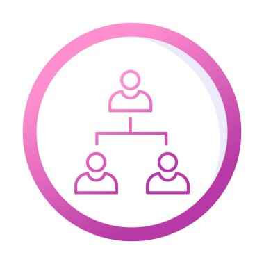 Çalışma Yönetimi vektör simgesi modern basit illüstrasyon