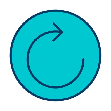 Modern simgenin vektör illüstrasyonu              