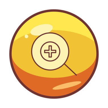 yakınlaştırma simgesi, vektör illüstrasyonu basit tasarım