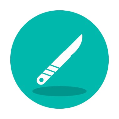 Cerrahi bıçak. Web simgesi basit illüstrasyon 