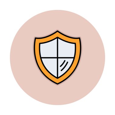 kalkan simgesi, vektör illüstrasyonu