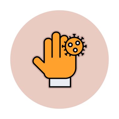 Kirli Eller simge vektör illüstrasyonu