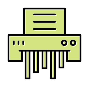 kağıt öğütücü makinenin vektör çizim