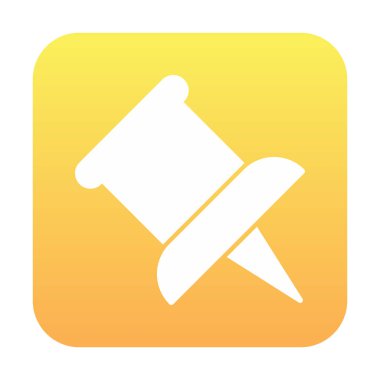 İğne simgesine bas. vektör illüstrasyonu