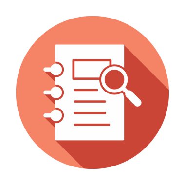 ofis kağıdı ve büyüteç