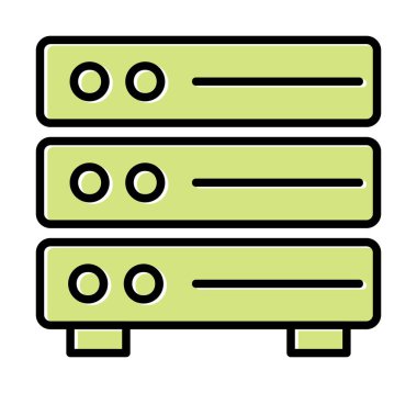 ağ simgesi çizimi. Sunucu                    