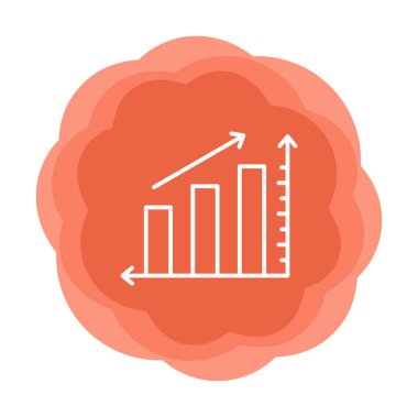 Grafik. Web simgesi basit illüstrasyon 