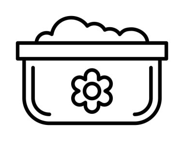 Bulaşık Otu Ağı simgesi, vektör illüstrasyonu 