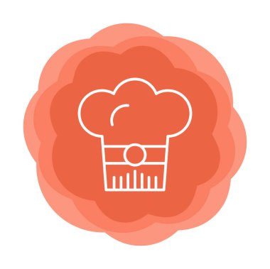 Şef şapka web simgesi beyaz arkaplanda izole edildi