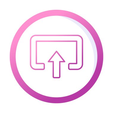 Girdi düz vektör simgesi