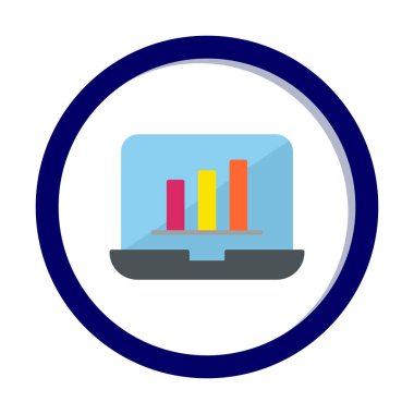 Stocks Analitik Modern Simgesinin vektör çizimi                   