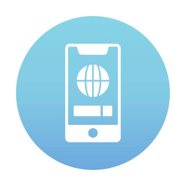 Akıllı telefon simgesi. özet vektör illüstrasyonu 