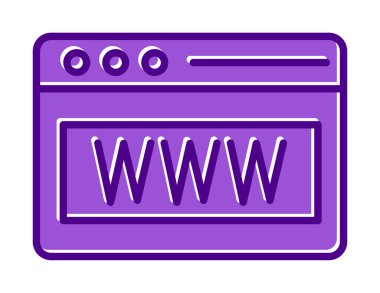 Web tarayıcı simgesi, vektör çizim