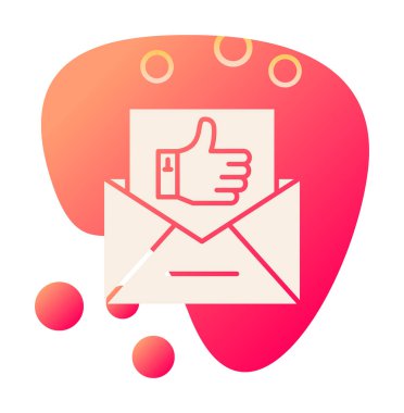 İşaret vektörü simgesi gibi e- posta