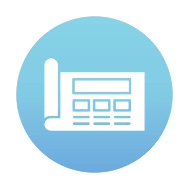 Şablon simgesi, vektör illüstrasyonu basit tasarım