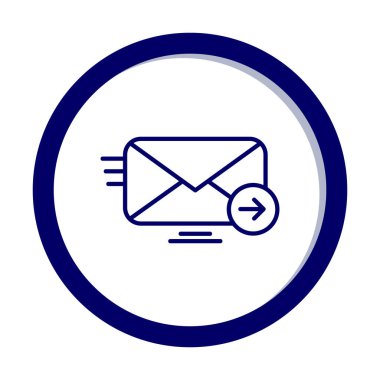 zarf, posta simgesi vektör illüstrasyonu