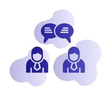 Kullanıcılar iletişim konsepti vektör illüstrasyonunu sohbet