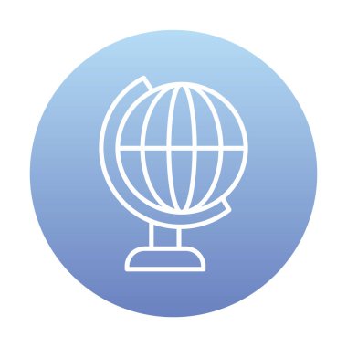 Dünya küresel ikon vektör illüstrasyonuName                