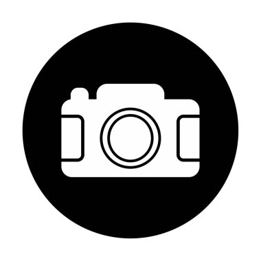 Kamera. Web simgesi basit illüstrasyon 