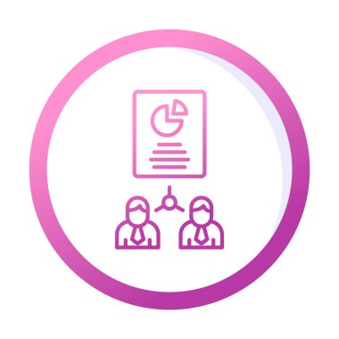 Work Distribution web icon, vector illustration 