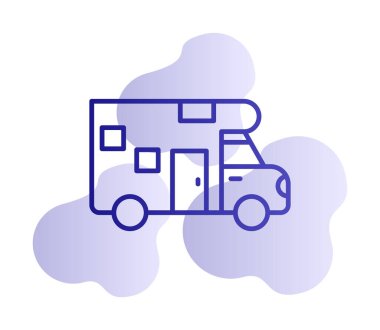 Van düz vektör simgesi