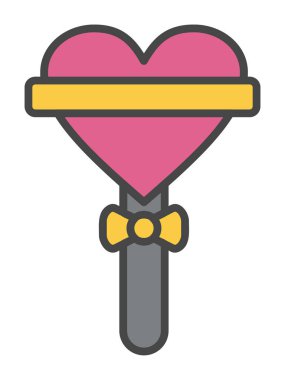 Beyaz arkaplanda lolipop vektör çizimi