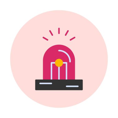 Siren simgesi vektör illüstrasyonu