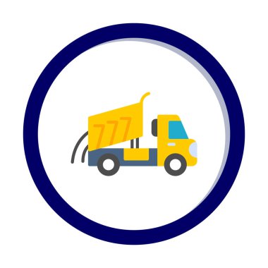 Vektör Tasarımı Çöp Kamyonu Simgesi Biçimi