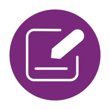 Simgeyi kalem, vektör illüstrasyonu basit tasarım ile düzenle