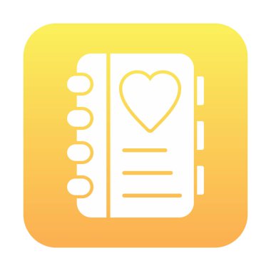 not defteri simgesi soyut arkaplan vektöründe izole edildi