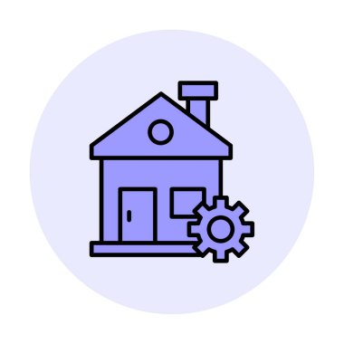 Ev onarım simge vektör çizim