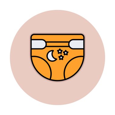 Bebek bezi simge vektör çizim