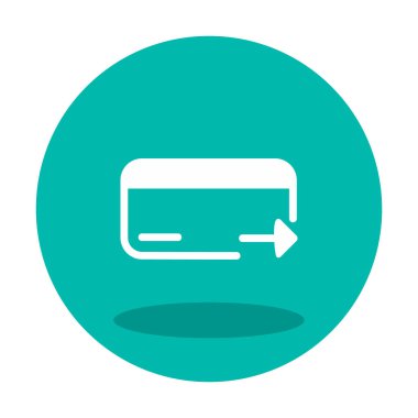 Kredi kartı ikonu vektör illüstrasyonu