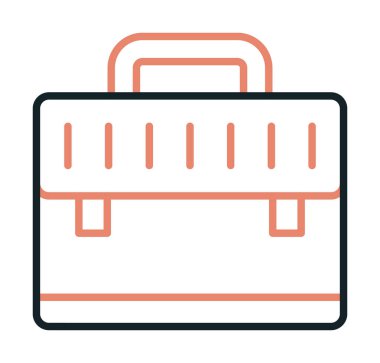 evrak çantası simgesi izole edilmiş web illüstrasyonu