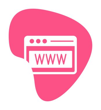 Web tarayıcı simgesi, vektör çizim