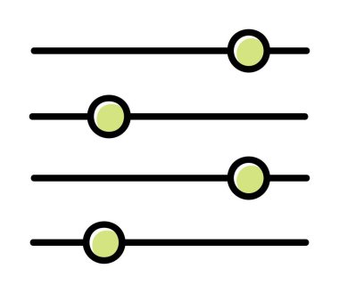 Ayar web simge vektör çizim