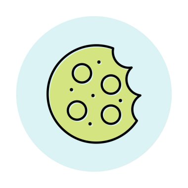 tatlı kurabiye izole vektör illüstrasyonu