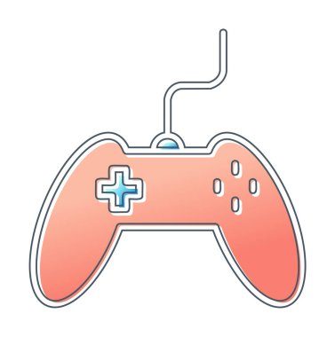 Basit bir oyun alanı simgesi, renkli kontrol simgesi. Vektör illüstrasyonu