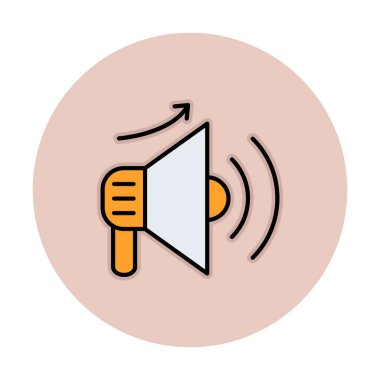 Basit Pazarlama Incerase simgesi, vektör illüstrasyonu