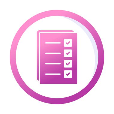 Kontrol listesi vektör illüstrasyonu