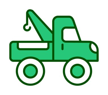 Yapı vinç simgesi, vektör illüstrasyon tasarımı