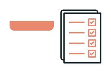 Kontrol listesi vektör illüstrasyonu