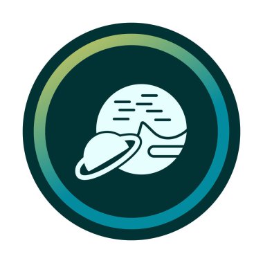 UFO simgesi vektör illüstrasyonu