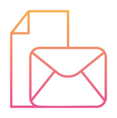 posta simgesi, vektör illüstrasyonu   