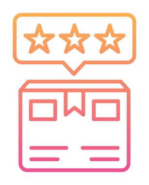 Teslimat kutusu simgesi, vektör illüstrasyonu basit tasarım