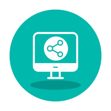 Basit Veri Paylaşımı simgesi, vektör illüstrasyonu