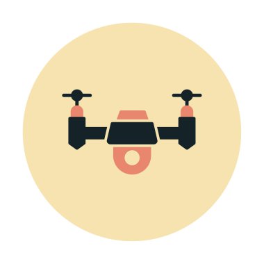 Drone simge tasarım ögesi vektörünü özetle