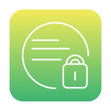 kilit simgesi web basit illüstrasyon