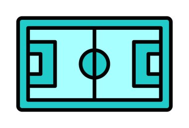 Basit grafiksel futbol sahası çizimi